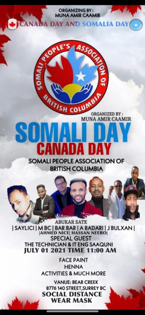 Canada Day/Somali Day 2021